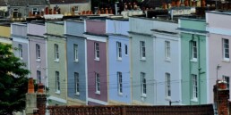 Colourful Terraced Houses in Clifton, Bristol-Shuttlefish