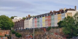 Colourful Terraced Houses, Argyle Place, Bristol