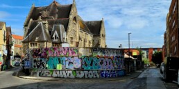 Graffiti at Backfields Lane, Bristol
