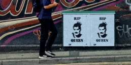RIP Queen graffiti, Bristol